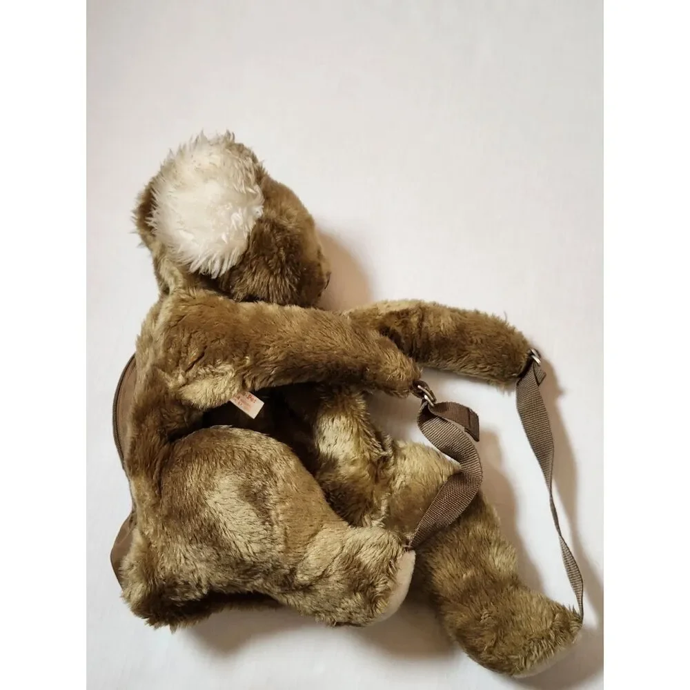 Hug‑A‑Pet Koala Plush Backpack Vintage Brown Tan